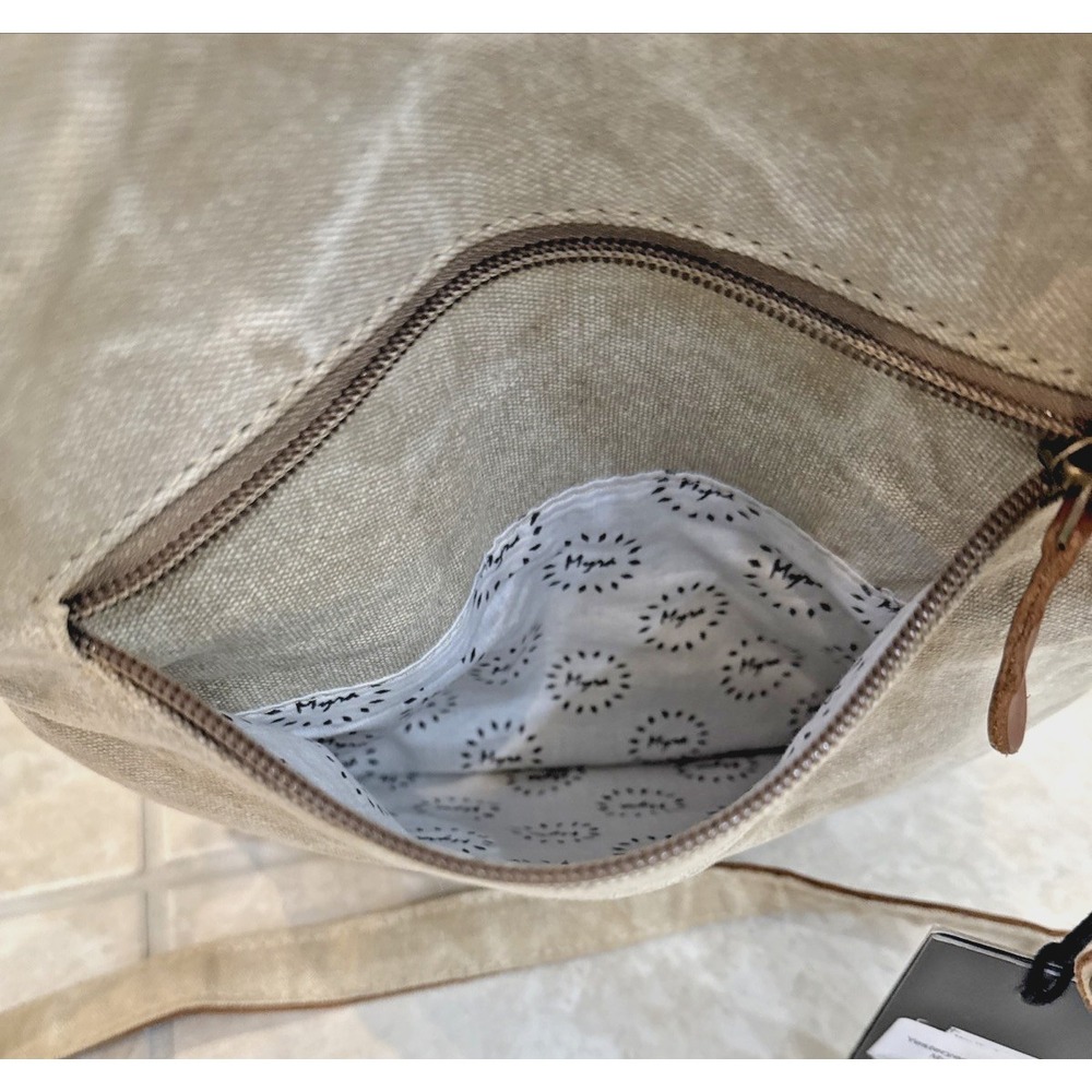 NWT Myra Upcycled Canvas Yesteryear Vintage Style Crossbody Purse Western - Picture 11 of 12